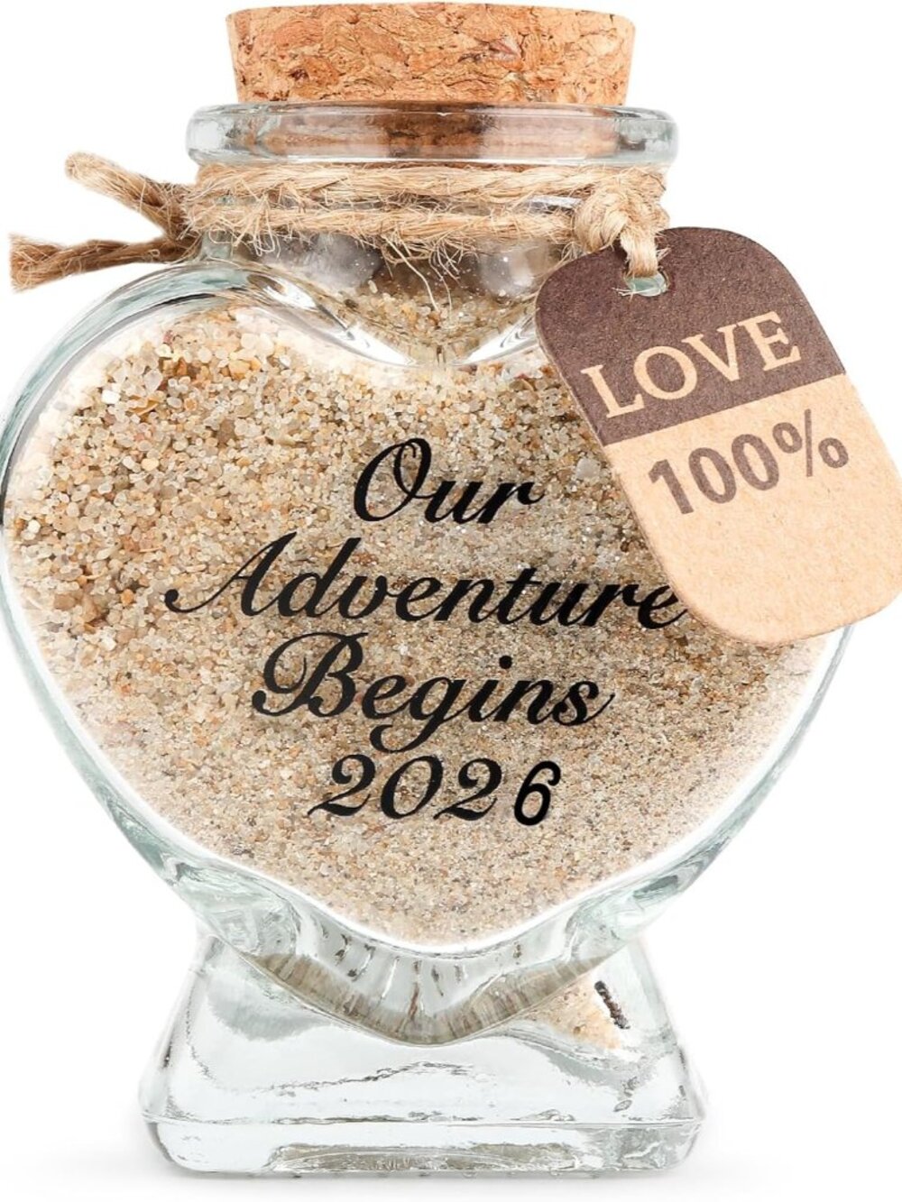 Honeymoon Sand Keepsake Jar - Our Adventure Begins 2026, Wedding Registry Must H